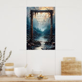 Christliche Heilige Bibel Verse Isaiah 44:3 Poster (Küche)