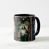 Christliche heilige Glaubenssymbole Tasse (VorderseiteRechts)