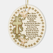 Christliche Herren Gebet-Brauch Keramikornament (Links)