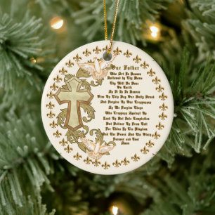 Christliche Herren Gebetsschmuck Keramikornament