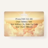 Christliche Himmlische Cloud Church Ausweis (Rückseite)