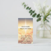 Christliche Himmlische Cloud Church Business Cards Visitenkarte (Stehend Vorderseite)