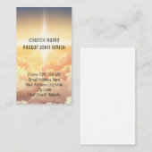 Christliche Himmlische Cloud Church Business Cards Visitenkarte (Vorne/Hinten)