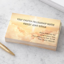 Christliche Himmlische Cloud Church Business Cards