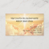 Christliche Himmlische Cloud Church Business Cards Visitenkarte (Vorderseite)