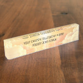 Christliche Himmlische Cloud Church Namensplakette (Seite)