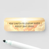 Christliche Himmlische Cloud Church Namensschild (Beispiel)