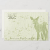 Christliche Hirschpflanzen für die Wasserscheide Briefpapier (Vorne/Hinten)