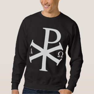 Christliche Historie Alpha Omega Chi Rho byzantine Sweatshirt