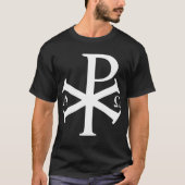 Christliche Historie Alpha Omega Chi Rho byzantine T-Shirt (Vorderseite)