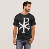 Christliche Historie Alpha Omega Chi Rho byzantine T-Shirt (Vorne ganz)