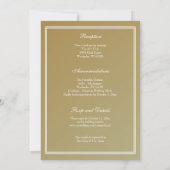 Christliche Hochzeit aus verkettetem Glas Einladung (Rückseite)