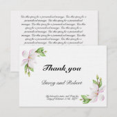 Christliche Hochzeit Dankeschön-Karte RSVP Karte (Vorne/Hinten)