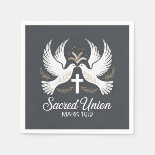 Christliche Hochzeit der Heiligen Union Serviette