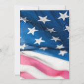 Christliche Hochzeit der Patriotischen Amerikanisc Einladung (Rückseite)