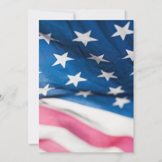 Christliche Hochzeit der Patriotischen Amerikanisc Einladung (Rückseite)