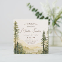 Christliche Hochzeit der Pine Tree Forest Bible Ve
