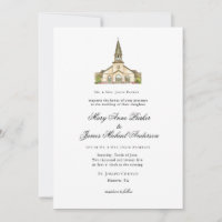 Christliche Hochzeit der Wasserfarbenkapelle