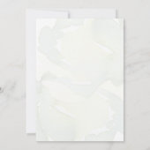 Christliche Hochzeit mit Blauer Blütenfarbe Einladung (Rückseite)