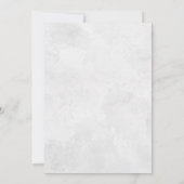 Christliche Hochzeit mit dunkelblauem Rosa Einladung (Rückseite)