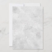 Christliche Hochzeit mit dunkelblaurosa Rosa Einladung (Rückseite)