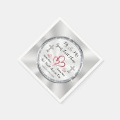 Christliche Hochzeit Napkins zwei werden eins Serviette (Ecke)