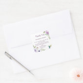 Christliche Hochzeit Quadratischer Aufkleber (Umschlag)
