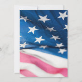 Christliche Hochzeit unter patriotischer amerikani Einladung (Rückseite)