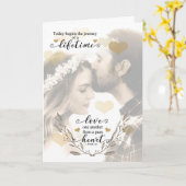 Christliche Hochzeiten Glückwunsch Braut und Bräut Karte (Gelbe Blume)