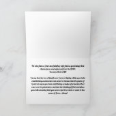 Christliche Hochzeitkarte Karte (Innenseite)