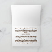 Christliche Hochzeitkarte Karte (Innenseite)