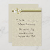 Christliche Hochzeits-Empfangs-Karte Einladung (Vorne/Hinten)