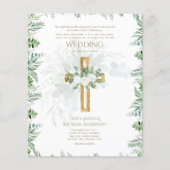 Christliche Hochzeitsbibelverse für Weiße Rosen (Vorderseite)