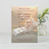 Christliche Hochzeitseinladung Einladung (Stehend Vorderseite)