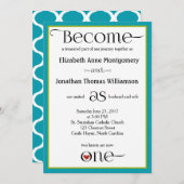 Christliche Hochzeitseinladung von Blue Ogee Einladung (Vorne/Hinten)