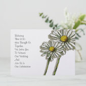 Christliche Hochzeitseinladung: Zwei Tage:Kunst Einladung (Stehend Vorderseite)