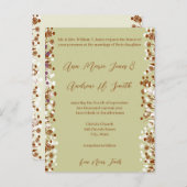 Christliche Hochzeitseröhre Liebe Versage nie Einladungspostkarte (Vorne/Hinten)