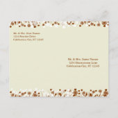 Christliche Hochzeitseröhre Liebe Versage nie Einladungspostkarte (Rückseite)