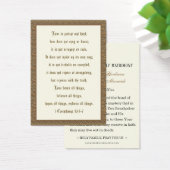 Christliche Hochzeitskarte Scripture Verse (Schreibtisch)