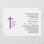 Christliche Hochzeitskord Drei Arten Einladung Pl (Vorne/Hinten)