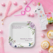 Christliche Hochzeitspapier-Teller - Solomon-Lied Pappteller (Party)