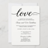 Christliche Hochzeitsstimmung Liebe Versage nie Einladung (Vorderseite)