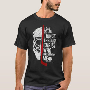 Christliche Hockey-Bibel Verse Philippianer Religi T-Shirt