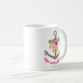 Christliche Hoffnung Anker des Souls Verse Kaffeetasse (VorderseiteRechts)