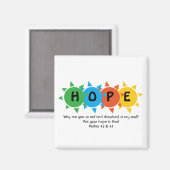 Christliche HOFFNUNG IN DER GOTTEN-Suizidpräventio Magnet (Vorderseite/Rückseite)