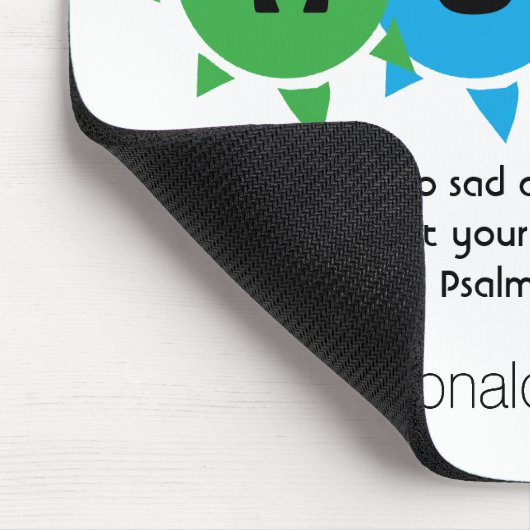 Christliche HOFFNUNG IN GOTT Psalm 42 Personalisie Mousepad (Ecke)
