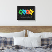 Christliche HOFFNUNGSFÖRDERUNG ZUNEHMEND Leinwanddruck (Insitu (Schlafzimmer))