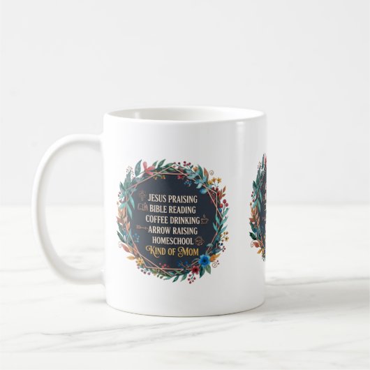 Christliche Homeschool-Mutter Kaffeetasse (Links)