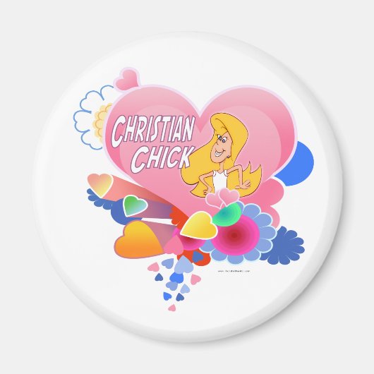Christliche Huhn Magnet (Vorne)