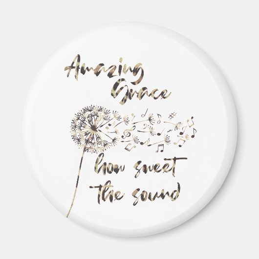 Christliche Hymne; Phantastischer Grace Zitat Magnet (Vorne)